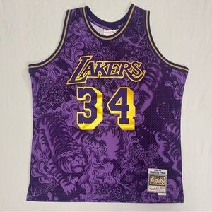 Mitchell & Ness Purple Lakers Jersey
